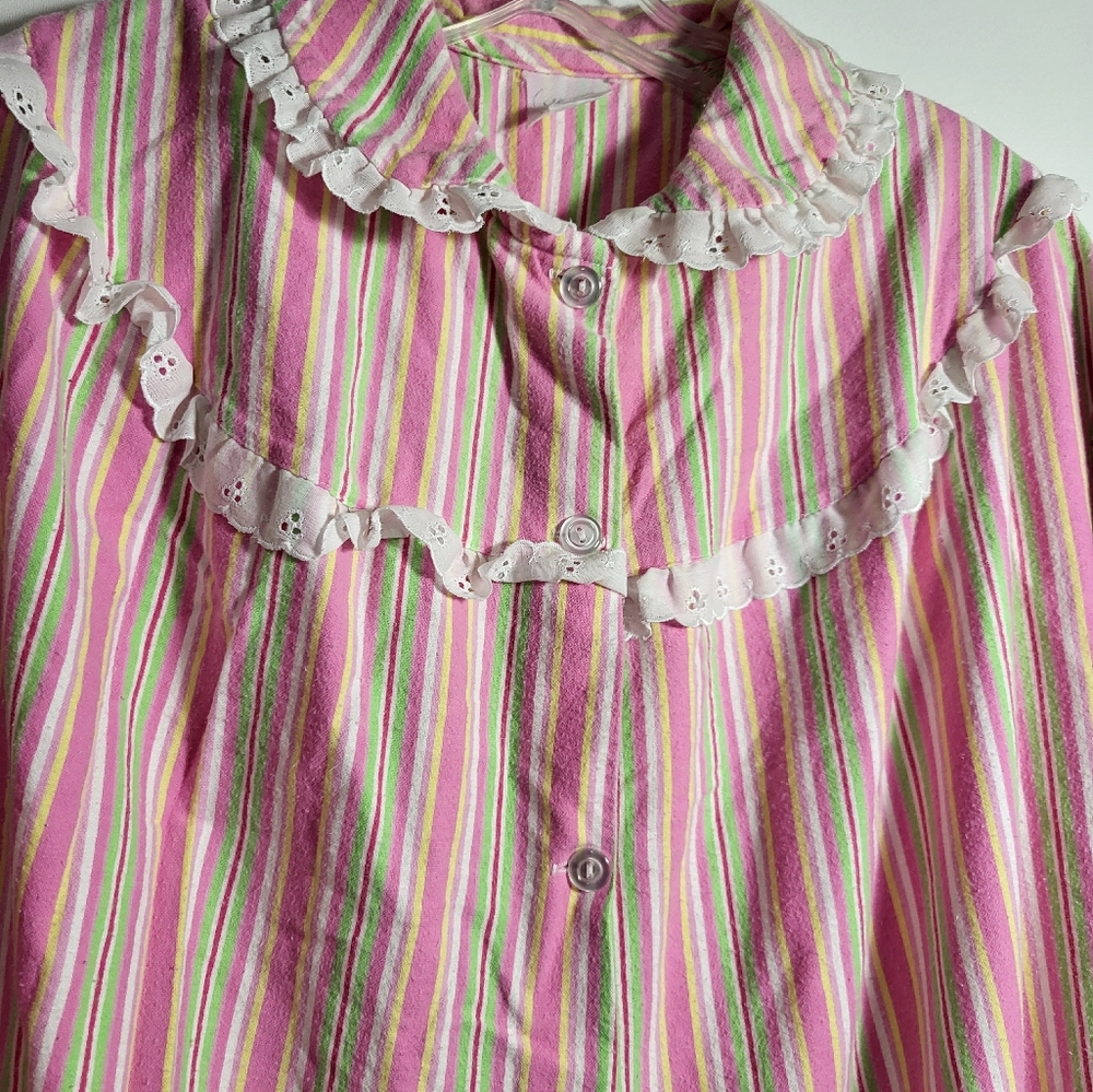 Carole heavyweight cotton nightgown women's XL #2495 - Picture 3 of 5